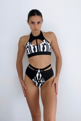 Oksa Wear Top Jadore Black-White XS