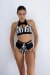 Oksa Wear Top Jadore Black-White XL