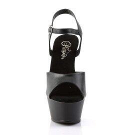 Pleaser KISS-209 Black Faux Leather/Black Matte EU-35 / US-5