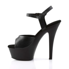 Pleaser KISS-209 Black Faux Leather/Black Matte EU-35 / US-5