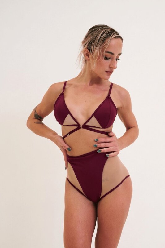 Lunalae Shorts Lola High Waist Plum M