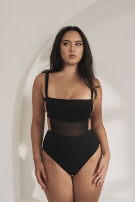 Lunalae Bodysuit Clover Black M