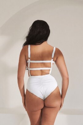 Lunalae Bodysuit Clover White XL