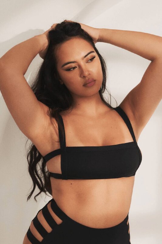 Lunalae Top Clover Black M