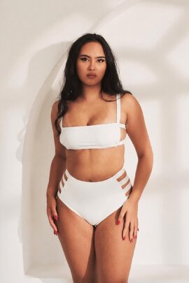 Lunalae Top Clover White XL