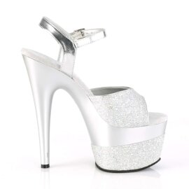 Pleaser ADORE-709-2G Silver Multi Glitter/Silver Multi Glitter EU-38 / US-8