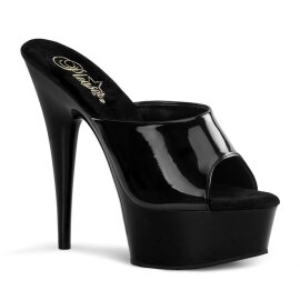 Pleaser DELIGHT-601 Black Patent/Black EU-39 / US-9