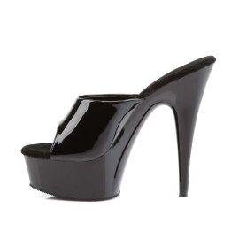 Pleaser DELIGHT-601 Black Patent/Black EU-39 / US-9