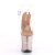 Pleaser FLAMINGO-808G Clear/Rose Gold Glitter EU-42 / US-12