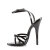 Devious DOMINA-108 Sandalettes Patent Black EU-38 / US-8