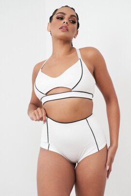 Lunalae Shorts High Waist Missy White B-Stock