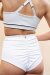 Lunalae Shorts High Waist Missy White B-Stock