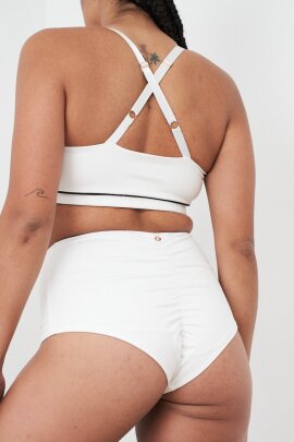 Lunalae Shorts High Waist Missy White XL B-Stock
