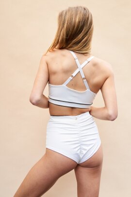 Lunalae Shorts High Waist Missy White XL B-Stock