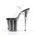Pleaser FLAMINGO-808G Clear/Black Glitter EU-42 / US-12