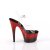 Pleaser ADORE-708SS Plateau Sandalettes Glitter Transparent Red EU-42 / US-12