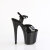 Pleaser FLAMINGO-809GP Platform Sandalettes Patent Glitter Black EU-43 / US-13