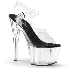 Pleaser ADORE-708 Clear-Black/Clear EU-37 / US-7