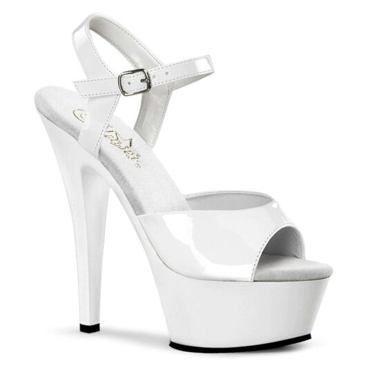 Pleaser KISS-209 White Patent/White EU-35 / US-5