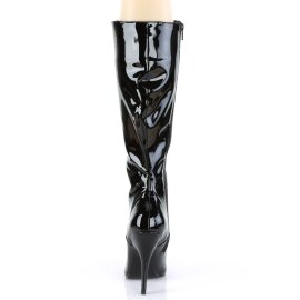 Pleaser SEDUCE-2020 Knee-High Boots Patent Black EU-37 / US-7