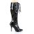 Pleaser SEDUCE-2020 Knee-High Boots Patent Black EU-37 / US-7