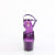 Pleaser ADORE-709GP Platform Sandalettes Patent Glitter Dark Purple EU-42 / US-12