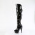 Pleaser DELIGHT-3018 Platform Overknee Boots Patent Black EU-37 / US-7
