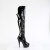 Pleaser DELIGHT-3018 Platform Overknee Boots Patent Black EU-37 / US-7