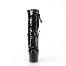 Pleaser ADORE-1043 Plateau Ankle Boots Patent Black EU-40 / US-10