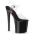 Pleaser NAUGHTY-808 Platform Sandalettes Clear Black EU-39 / US-9