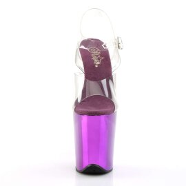 Pleaser FLAMINGO-808 Clear/Purple Chrome EU-36 / US-6