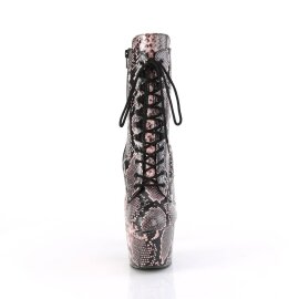 Pleaser ADORE-1020SPWR Plateau Ankle Boots Snake Light Pink EU-37 / US-7