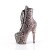 Pleaser ADORE-1020SPWR Plateau Ankle Boots Snake Light Pink EU-37 / US-7