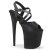 Pleaser FLAMINGO-824 Plateau Sandalettes Faux Leather Black EU-37 / US-7