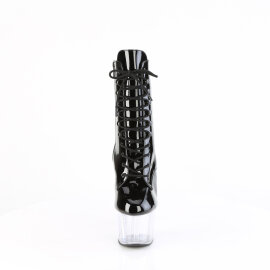 Pleaser ADORE-1020 Platform Ankle Boots Patent Clear...