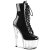 Pleaser ADORE-1020 Platform Ankle Boots Patent Clear Black EU-44 / US-14