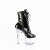 Pleaser ADORE-1020 Platform Ankle Boots Patent Clear Black EU-44 / US-14