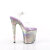 Pleaser FLAMINGO-808NEB Platform Sandalettes Clear Metallic Purple EU-37 / US-7