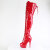 Pleaser DELIGHT-3022 Platform Overknee Boots Patent Red EU-35 / US-5 B-Stock