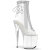 Pleaser FLAMINGO-1018C-2RS Platform Ankle Boots Clear Rhinestones Transparent EU-41 / US-11