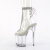 Pleaser FLAMINGO-1018C-2RS Platform Ankle Boots Clear Rhinestones Transparent EU-41 / US-11