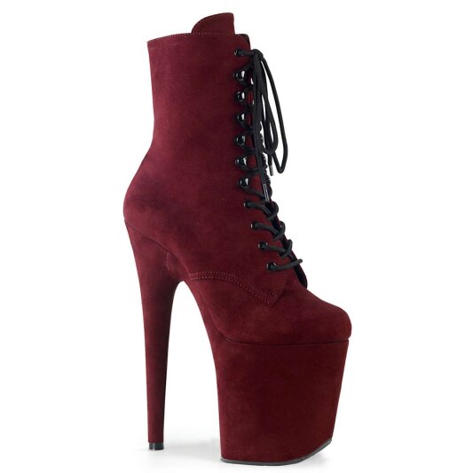 Pleaser FLAMINGO-1020FS Burgundy Faux Suede/Burgundy Faux Suede EU-36 / US-6