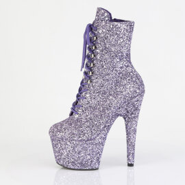Pleaser ADORE-1020GWR Platform Ankle Boots Glitter Purple EU-39 / US-9