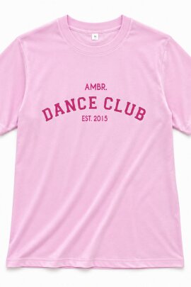 AMBR Designs Tee Dance Club Pink XL