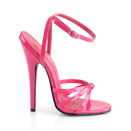 Devious DOMINA-108 Sandalettes Patent Pink EU-37 / US-7