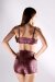 Polerina Bike Shorts Maroon Sequin