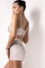 Polerina Bike Shorts Silver Sequin