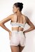 Polerina Bike Shorts Silver Sequin L