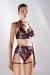 Polerina Top Bikini Wine/Silver Velvet