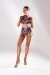 Polerina Shorts Bikini Wine/Silver Velvet XS